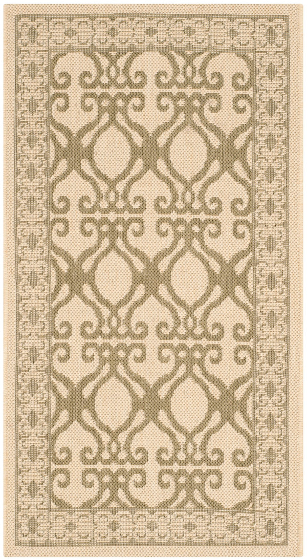 Safavieh Cy3040 Power Loomed 85.4% Polypropylene/10.4% Polyester/4.2% Latex Outdoor Rug CY3040-1E01-2