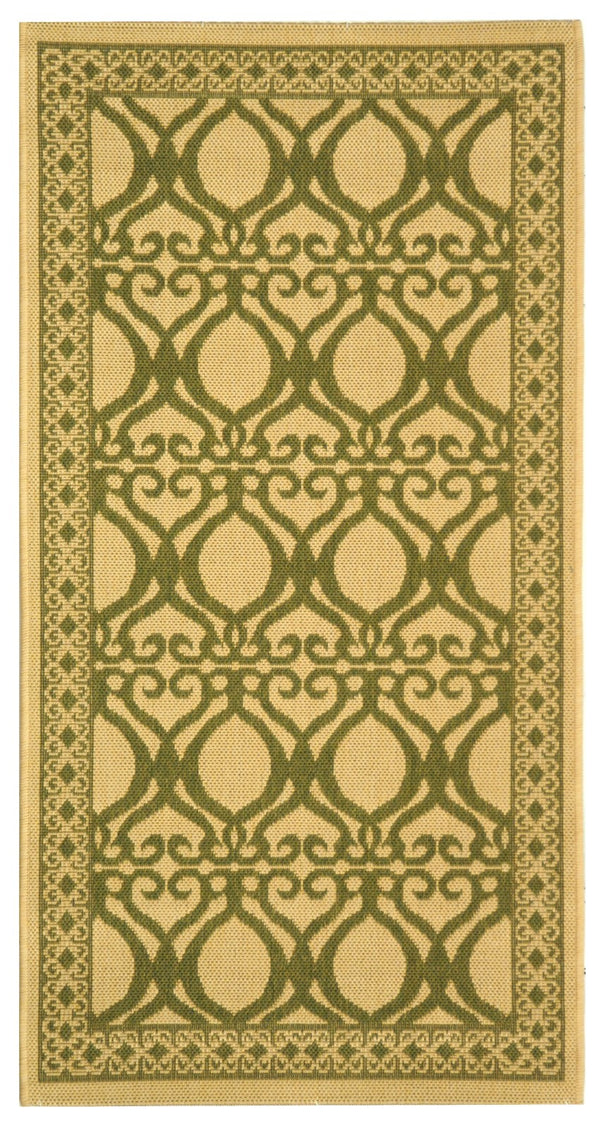 Safavieh Cy3040 Power Loomed 85.4% Polypropylene/10.4% Polyester/4.2% Latex Outdoor Rug CY3040-1E01-3
