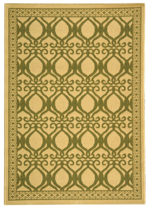 Safavieh Cy3040 Power Loomed 85.4% Polypropylene/10.4% Polyester/4.2% Latex Outdoor Rug CY3040-1E01-4
