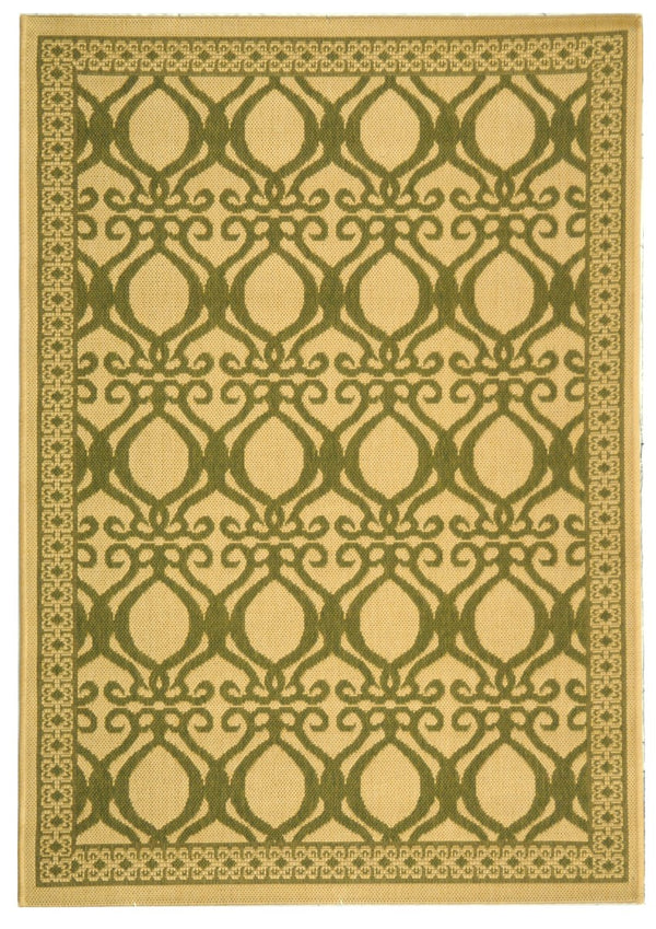 Safavieh Cy3040 Power Loomed 85.4% Polypropylene/10.4% Polyester/4.2% Latex Outdoor Rug CY3040-1E01-4