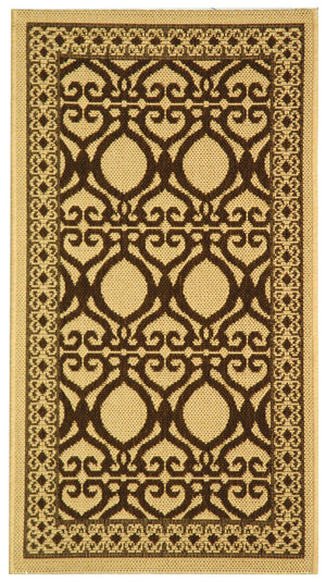 Safavieh Cy3040 Power Loomed 85.4% Polypropylene/10.4% Polyester/4.2% Latex Outdoor Rug CY3040-3001-2