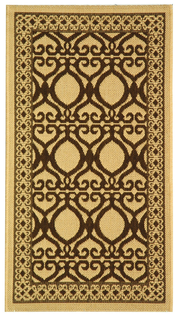 Safavieh Cy3040 Power Loomed 85.4% Polypropylene/10.4% Polyester/4.2% Latex Outdoor Rug CY3040-3001-2