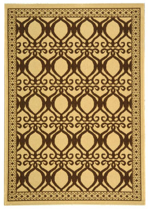 Safavieh Cy3040 Power Loomed 85.4% Polypropylene/10.4% Polyester/4.2% Latex Outdoor Rug CY3040-3001-4