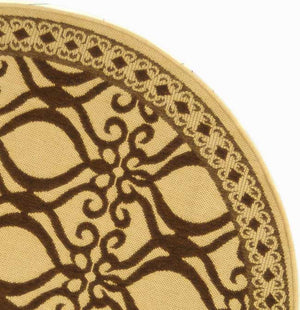 Safavieh Cy3040 Power Loomed 85.4% Polypropylene/10.4% Polyester/4.2% Latex Outdoor Rug CY3040-3001-5R