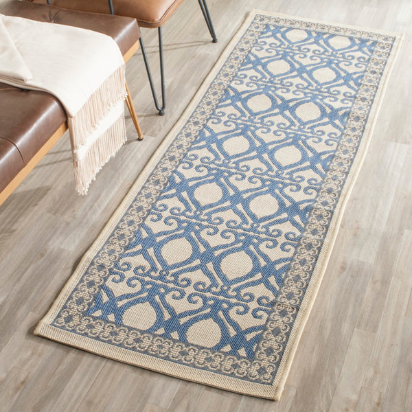 Safavieh Cy3040 Power Loomed 85.4% Polypropylene/10.4% Polyester/4.2% Latex Outdoor Rug CY3040-3101-3