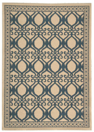 Safavieh Cy3040 Power Loomed 85.4% Polypropylene/10.4% Polyester/4.2% Latex Outdoor Rug CY3040-3101-4