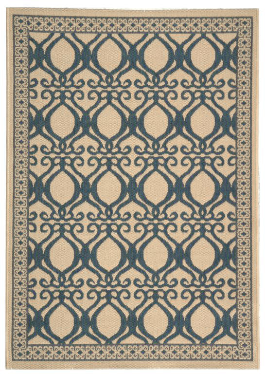 Safavieh Cy3040 Power Loomed 85.4% Polypropylene/10.4% Polyester/4.2% Latex Outdoor Rug CY3040-3101-4