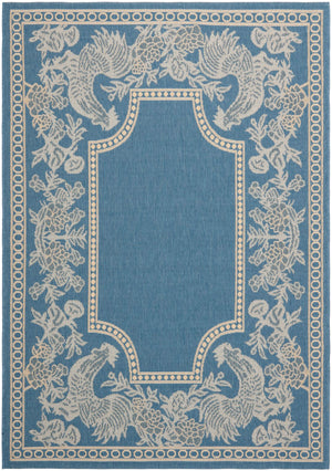 Safavieh Cy3305 Power Loomed 85.4% Polypropylene/10.4% Polyester/4.2% Latex Outdoor Rug CY3305-3103-5R