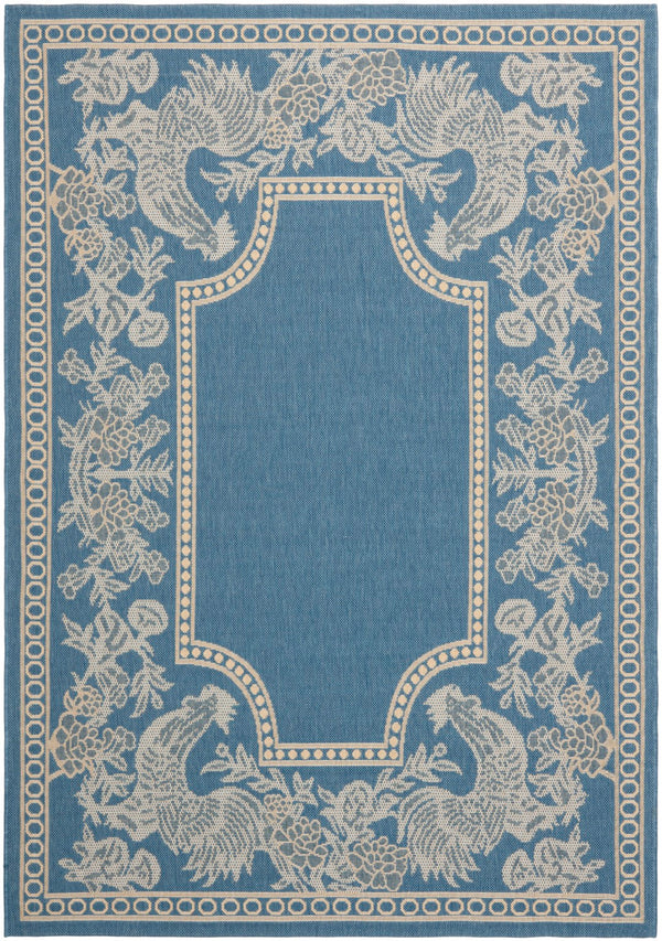 Safavieh Cy3305 Power Loomed 85.4% Polypropylene/10.4% Polyester/4.2% Latex Outdoor Rug CY3305-3103-5R