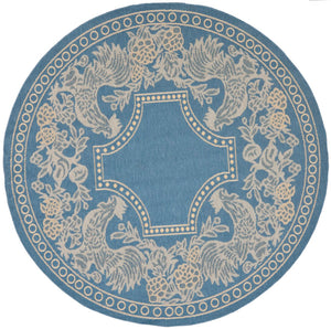 Safavieh Cy3305 Power Loomed 85.4% Polypropylene/10.4% Polyester/4.2% Latex Outdoor Rug CY3305-3103-5R