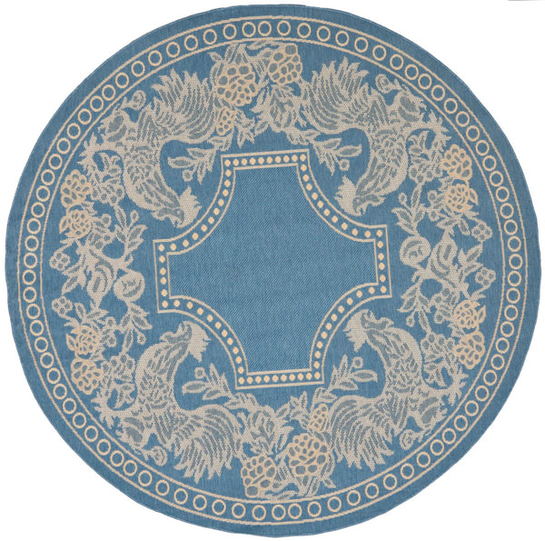 Safavieh Cy3305 Power Loomed 85.4% Polypropylene/10.4% Polyester/4.2% Latex Outdoor Rug CY3305-3103-5R