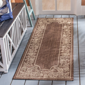 Safavieh Cy3305 Power Loomed 85.4% Polypropylene/10.4% Polyester/4.2% Latex Outdoor Rug CY3305-3409-5R