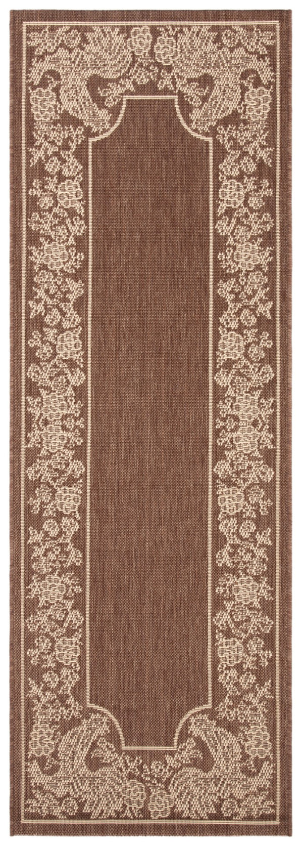 Safavieh Cy3305 Power Loomed 85.4% Polypropylene/10.4% Polyester/4.2% Latex Outdoor Rug CY3305-3409-5R
