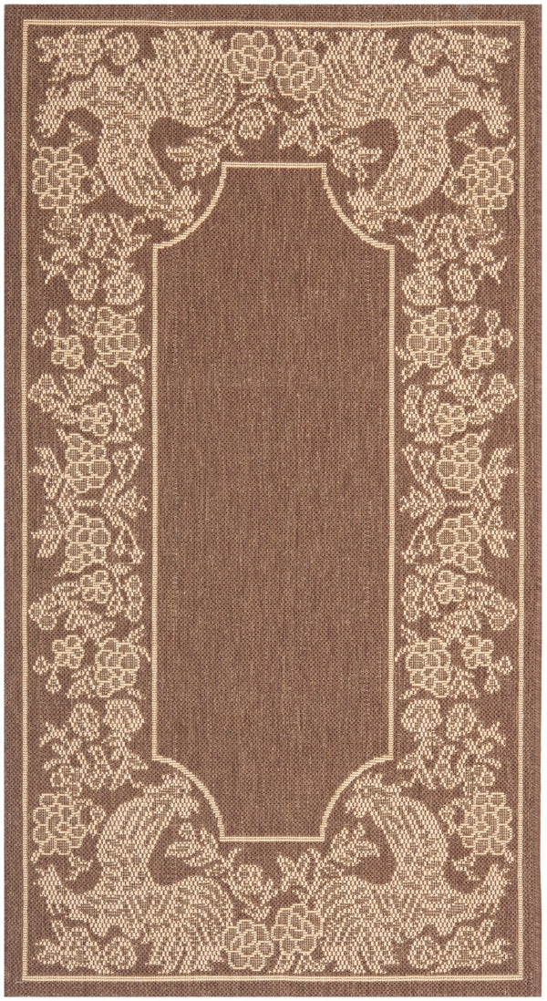 Safavieh Cy3305 Power Loomed 85.4% Polypropylene/10.4% Polyester/4.2% Latex Outdoor Rug CY3305-3409-5R