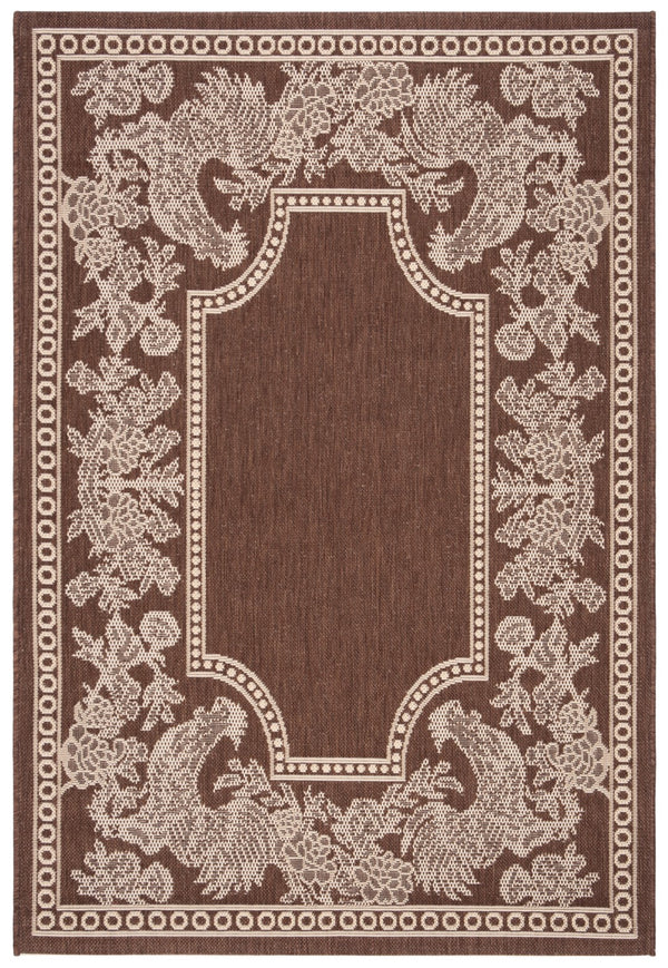 Safavieh Cy3305 Power Loomed 85.4% Polypropylene/10.4% Polyester/4.2% Latex Outdoor Rug CY3305-3409-5R