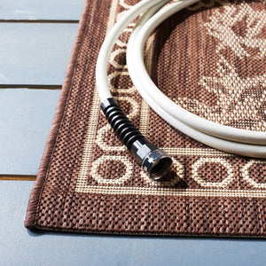 Safavieh Cy3305 Power Loomed 85.4% Polypropylene/10.4% Polyester/4.2% Latex Outdoor Rug CY3305-3409-5R