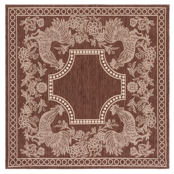 Safavieh Cy3305 Power Loomed 85.4% Polypropylene/10.4% Polyester/4.2% Latex Outdoor Rug CY3305-3409-5R