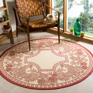 Safavieh Cy3305 Power Loomed 85.4% Polypropylene/10.4% Polyester/4.2% Latex Outdoor Rug CY3305-3701-5R