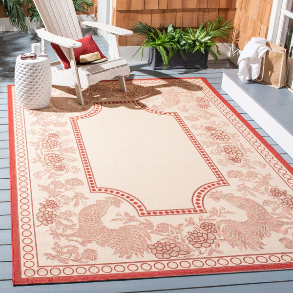 Safavieh Cy3305 Power Loomed 85.4% Polypropylene/10.4% Polyester/4.2% Latex Outdoor Rug CY3305-3701-214