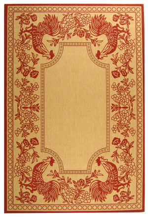 Safavieh Cy3305 Power Loomed 85.4% Polypropylene/10.4% Polyester/4.2% Latex Outdoor Rug CY3305-3701-214