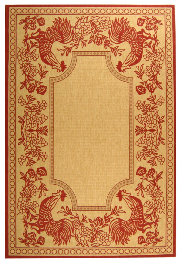 Safavieh Cy3305 Power Loomed 85.4% Polypropylene/10.4% Polyester/4.2% Latex Outdoor Rug CY3305-3701-214