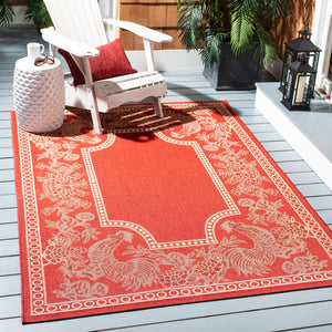 Safavieh Cy3305 Power Loomed 85.4% Polypropylene/10.4% Polyester/4.2% Latex Outdoor Rug CY3305-3707-5R