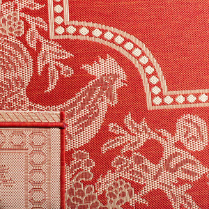 Safavieh Cy3305 Power Loomed 85.4% Polypropylene/10.4% Polyester/4.2% Latex Outdoor Rug CY3305-3707-5R