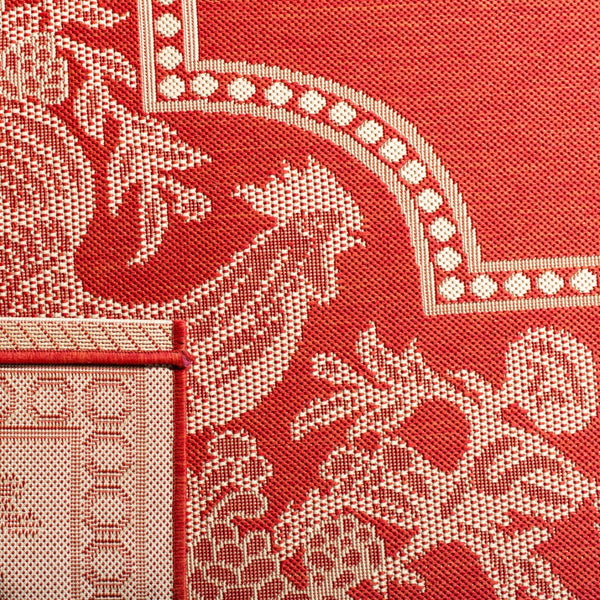 Safavieh Cy3305 Power Loomed 85.4% Polypropylene/10.4% Polyester/4.2% Latex Outdoor Rug CY3305-3707-5R