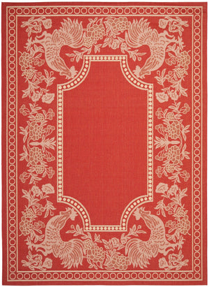 Safavieh Cy3305 Power Loomed 85.4% Polypropylene/10.4% Polyester/4.2% Latex Outdoor Rug CY3305-3707-5R