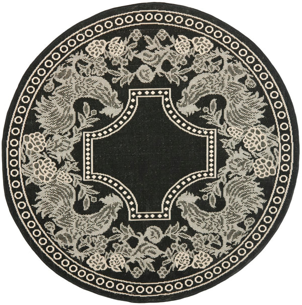 Safavieh Cy3305 Power Loomed 85.4% Polypropylene/10.4% Polyester/4.2% Latex Outdoor Rug CY3305-3908-5R