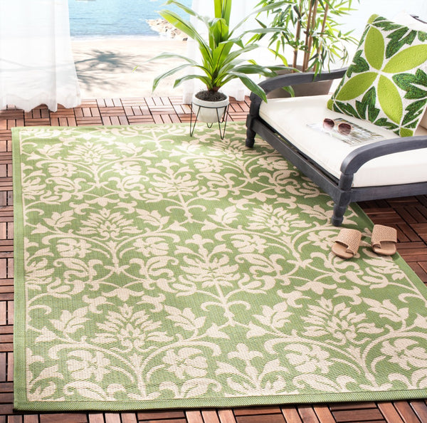 Safavieh Cy3416 Power Loomed 85.4% Polypropylene/10.4% Polyester/4.2% Latex Outdoor Rug CY3416-1E06-4