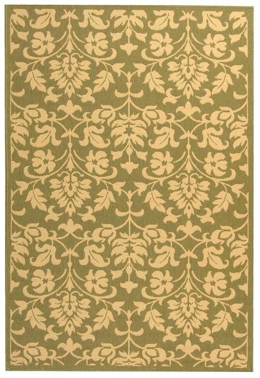 Safavieh Cy3416 Power Loomed 85.4% Polypropylene/10.4% Polyester/4.2% Latex Outdoor Rug CY3416-1E06-4