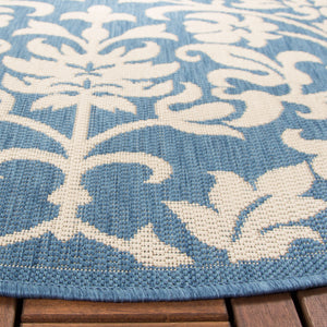 Safavieh Cy3416 Power Loomed 85.4% Polypropylene/10.4% Polyester/4.2% Latex Outdoor Rug CY3416-3103-5R