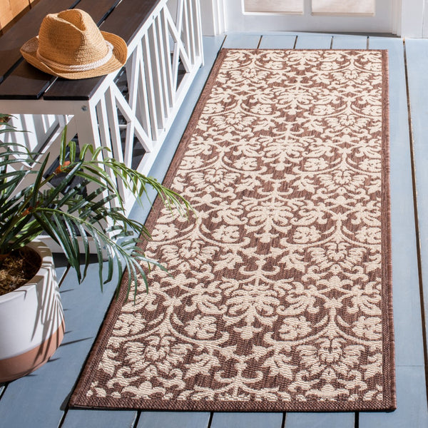 Safavieh Cy3416 Power Loomed 85.4% Polypropylene/10.4% Polyester/4.2% Latex Outdoor Rug CY3416-3409-4
