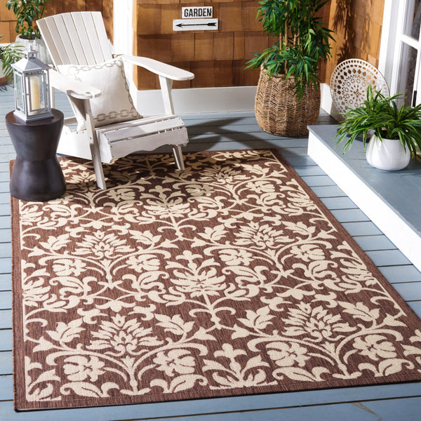 Safavieh Cy3416 Power Loomed 85.4% Polypropylene/10.4% Polyester/4.2% Latex Outdoor Rug CY3416-3409-4