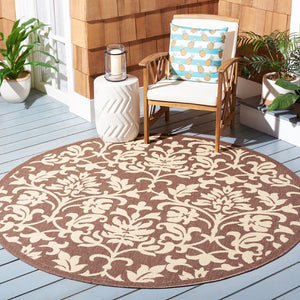 Safavieh Cy3416 Power Loomed 85.4% Polypropylene/10.4% Polyester/4.2% Latex Outdoor Rug CY3416-3409-4