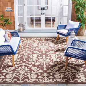 Safavieh Cy3416 Power Loomed 85.4% Polypropylene/10.4% Polyester/4.2% Latex Outdoor Rug CY3416-3409-4