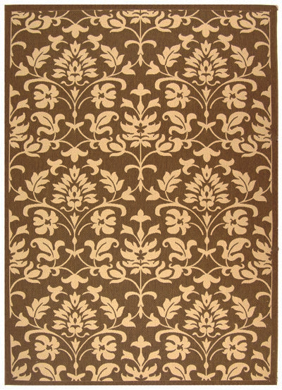 Safavieh Cy3416 Power Loomed 85.4% Polypropylene/10.4% Polyester/4.2% Latex Outdoor Rug CY3416-3409-4