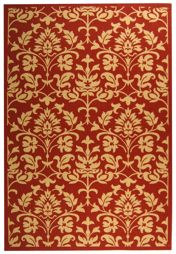 Safavieh Cy3416 Power Loomed 85.4% Polypropylene/10.4% Polyester/4.2% Latex Outdoor Rug CY3416-3707-4