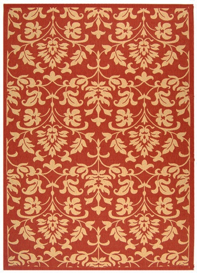 Safavieh Cy3416 Power Loomed 85.4% Polypropylene/10.4% Polyester/4.2% Latex Outdoor Rug CY3416-3707-4