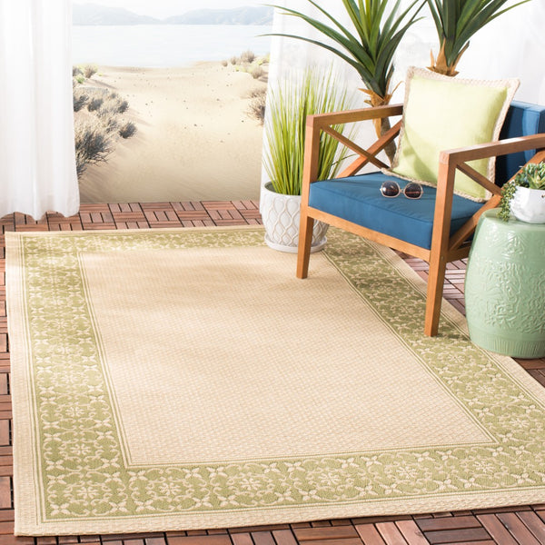 Safavieh Cy6003 Power Loomed 85.4% Polypropylene/10.4% Polyester/4.2% Latex Outdoor Rug CY6003-14-4