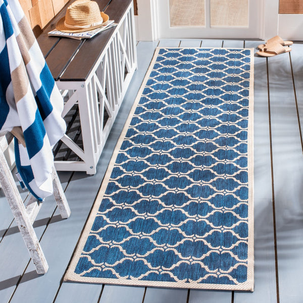 Safavieh Florenteen Tile Power Loomed 85.4% Polypropylene/10.4% Polyester/4.2% Latex Outdoor Rug CY6009-268-4