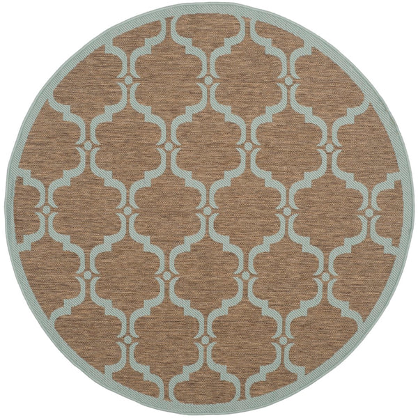 Safavieh Florenteen Tile Power Loomed 85.4% Polypropylene/10.4% Polyester/4.2% Latex Outdoor Rug CY6009-337-5R