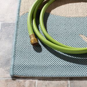 Safavieh Courtyard 6012 Power Loomed 85.4% Polypropylene/10.4% Polyester/4.2% Latex Indoor/Outdoor Rug CY6012-223-5SQ