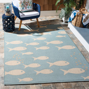 Safavieh Courtyard 6012 Power Loomed 85.4% Polypropylene/10.4% Polyester/4.2% Latex Indoor/Outdoor Rug CY6012-223-5SQ