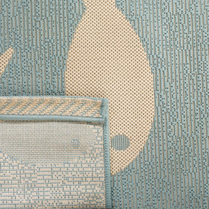 Safavieh Courtyard 6012 Power Loomed 85.4% Polypropylene/10.4% Polyester/4.2% Latex Indoor/Outdoor Rug CY6012-223-5SQ