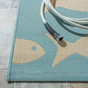 Safavieh Courtyard 6012 Power Loomed 85.4% Polypropylene/10.4% Polyester/4.2% Latex Outdoor Rug CY6012-223-810