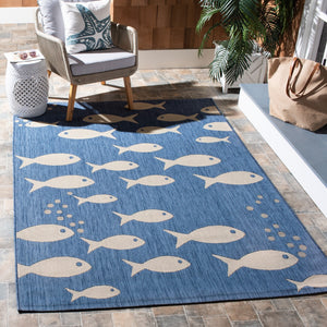 Safavieh Courtyard 6012 PowerLoomed 85.4% Polypropylene/10.4% Polyester/4.2% Latex Indoor/Outdoor Rug CY6012-233-8SQ