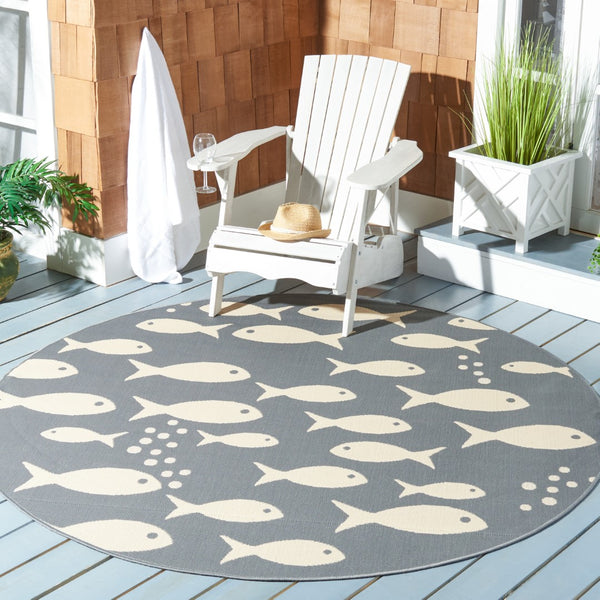 Safavieh Courtyard 6012 Power Loomed 85.4% Polypropylene/10.4% Polyester/4.2% Latex Outdoor Rug CY6012-236-9