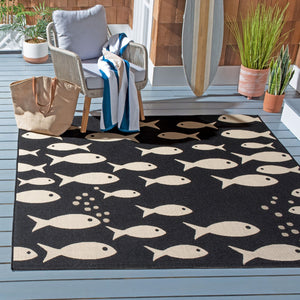 Safavieh Courtyard 6012 PowerLoomed 85.4% Polypropylene/10.4% Polyester/4.2% Latex Indoor/Outdoor Rug CY6012-256-8SQ
